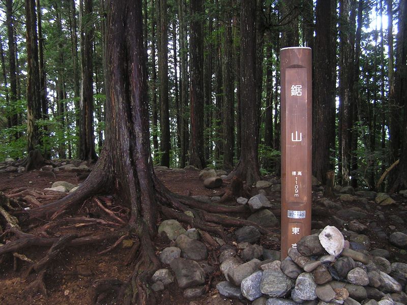 御岳平から大岳山 -- 私の他に誰もいない鋸山頂