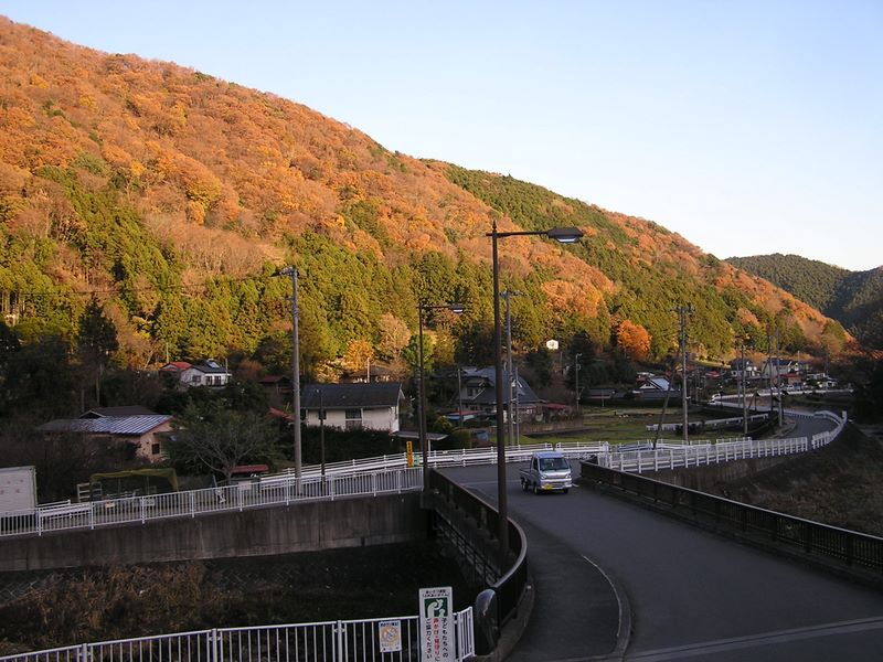 三峰山 -- 中里バス停付近から望む相州アルプス