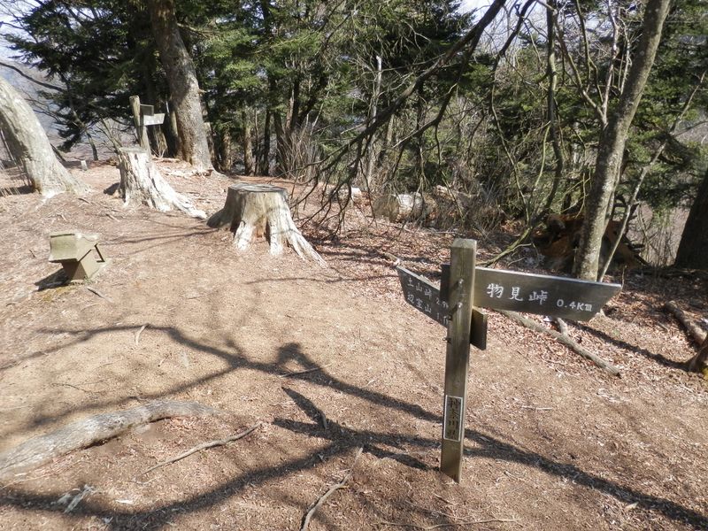 石の祠のある分岐