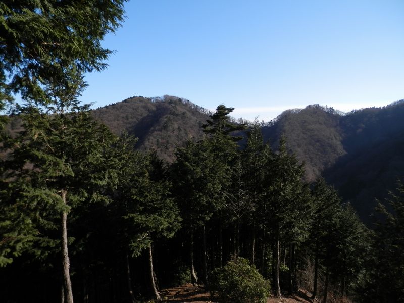 辺室山が正面に