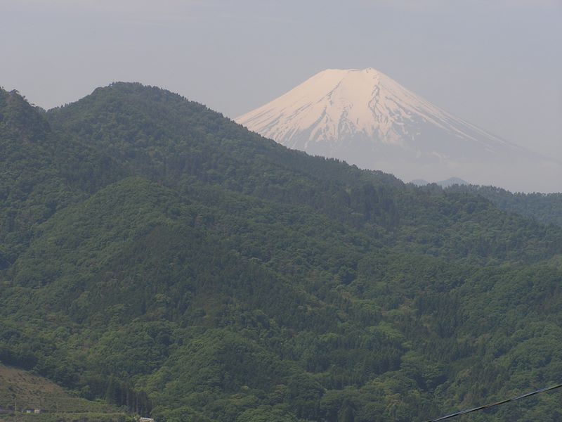 百蔵山・扇山 -- 百蔵山への登山道から振り返ると