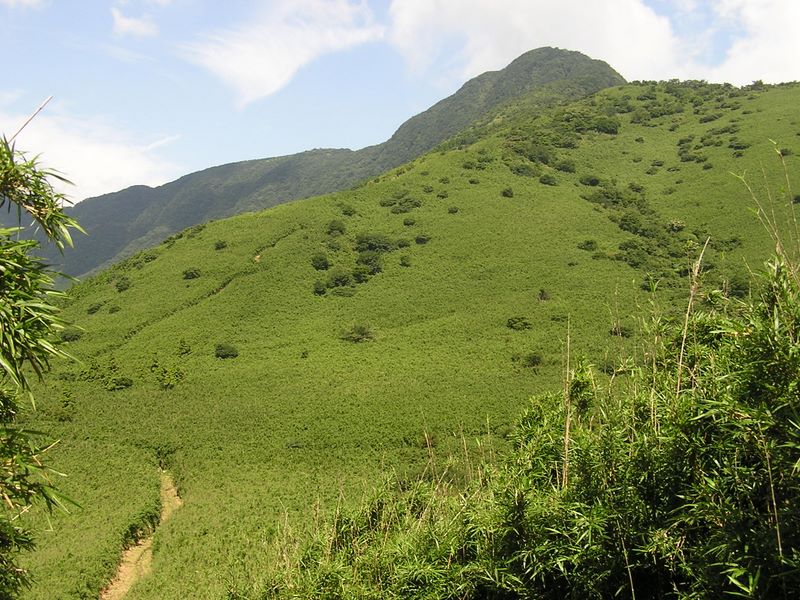 明神ヶ岳 -- 金時山が見えてきた