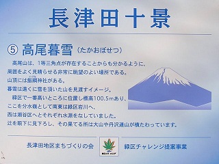 長津田十景:高尾暮雪