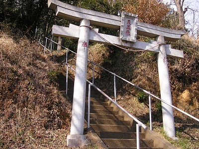 長津田十景:天王社鳥居