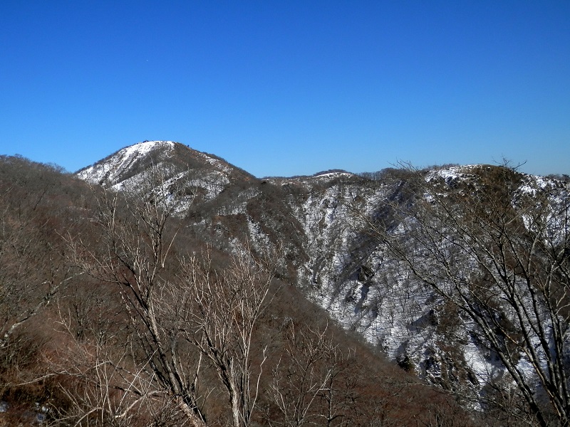 鍋割山稜より望む塔ノ岳
