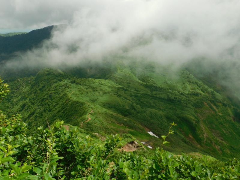 神楽ヶ峰を振り返る