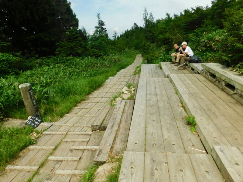 下ノ芝で最後の休憩