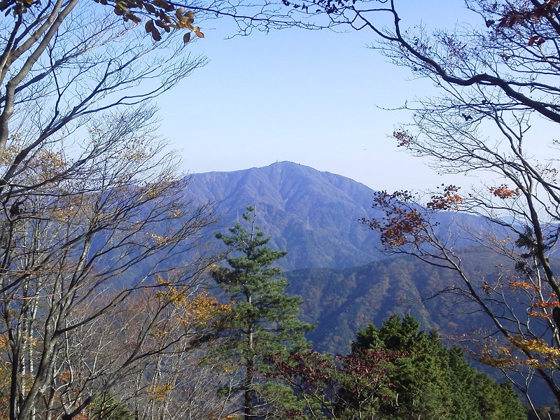 長尾尾根より、大山を望む
