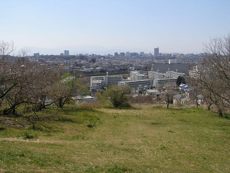 成瀬尾根から望む丹沢は霞んでいた