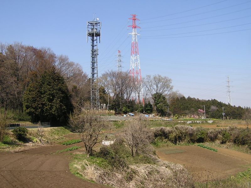 送電線が交差する地点