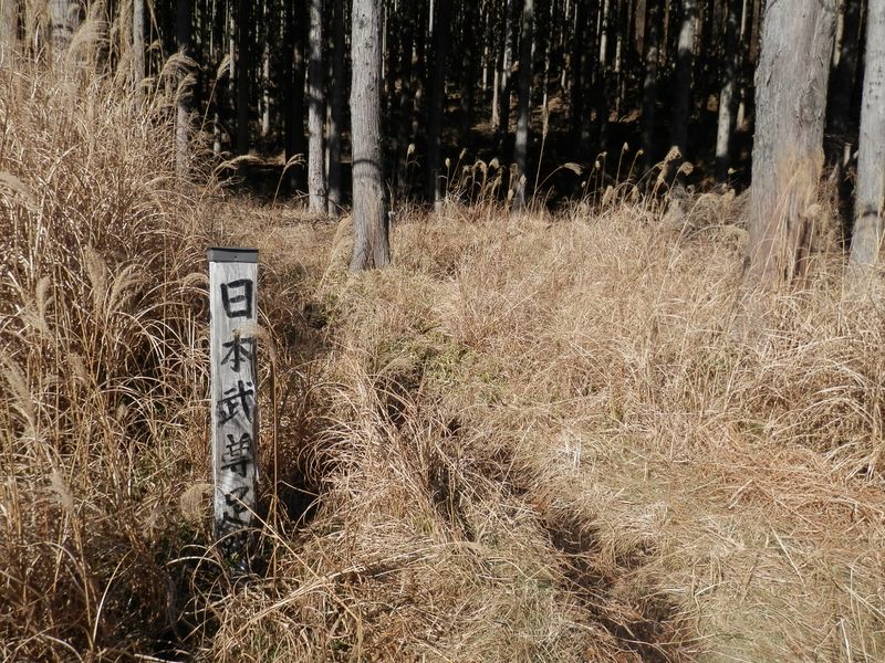 日本武尊足跡入口。ここから二ノ塔に登る。