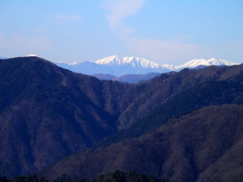 二ノ塔尾根より、南アルプス遠望