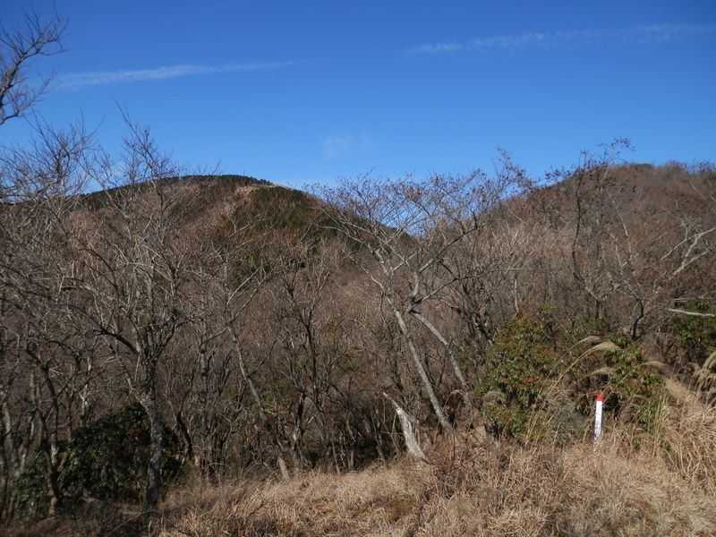 二ノ塔尾根より、三ノ塔と二ノ塔を望む