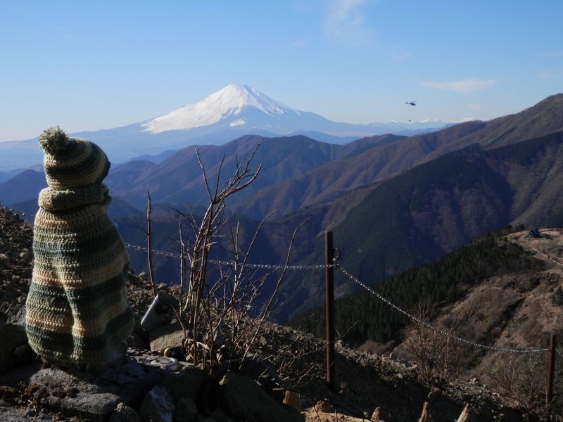 お地蔵様と同じ目の高さで