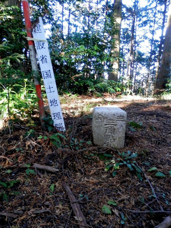 夕倉山の三等三角点