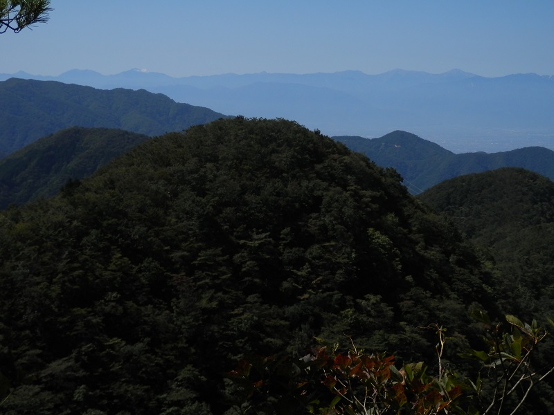 お坊山より、南アルプスを望む