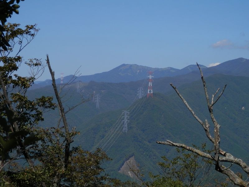 お坊山東峰分岐より、大菩薩嶺を望む