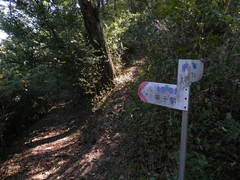 道証地蔵からの道を合わせる