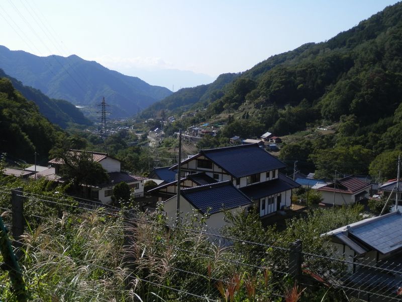 田野より、初鹿野方面を望む