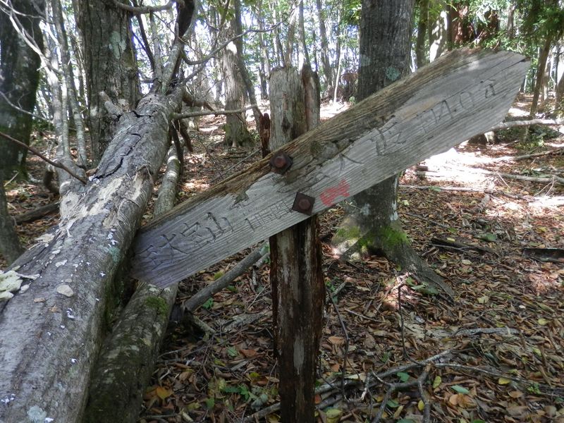 古い道標の数字