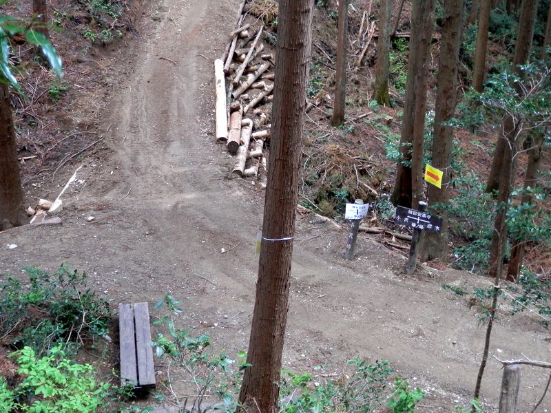 小沢峠を見下ろす