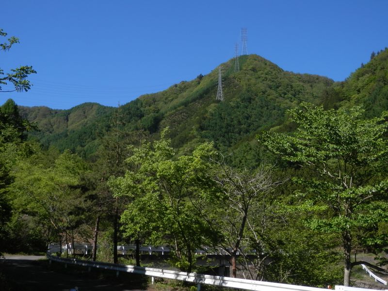 送電線巡視路の尾根