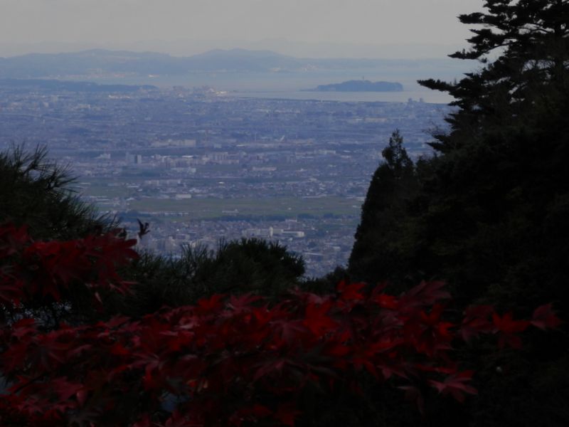 大山寺より、三浦半島、相模湾、江ノ島
