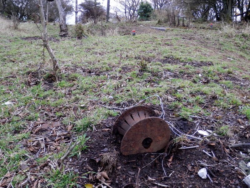 残置されていたウィンチの残骸は片付いた