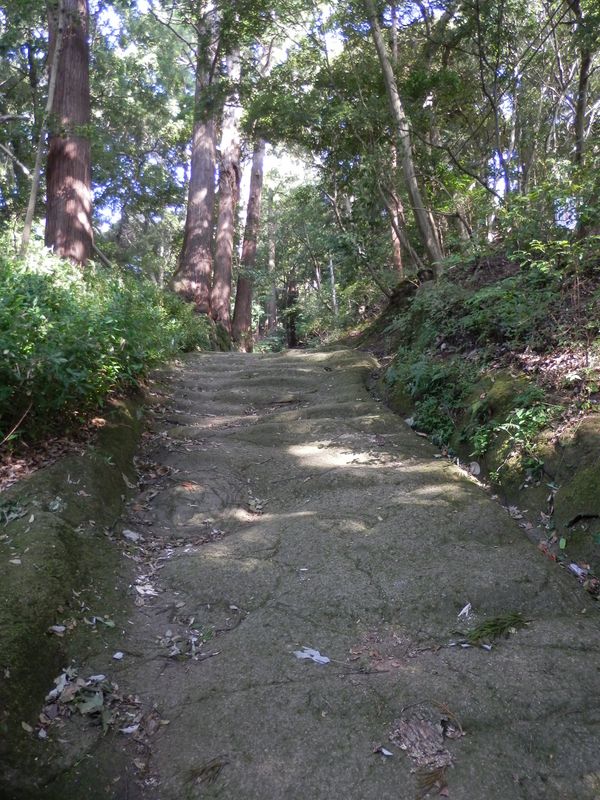 日向薬師の参道の石段