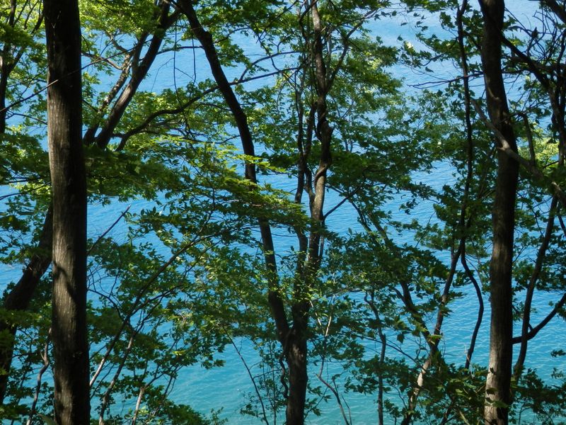 湖水の色に感動