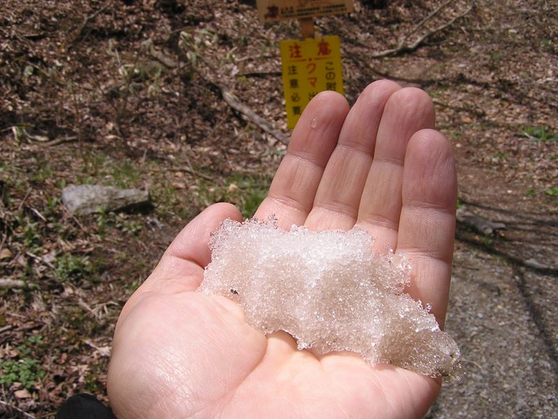 笹子雁ケ腹摺山 -- 少しだけ残っていた雪
