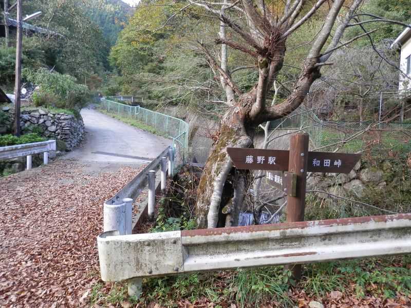 正面の道は、山の神に続く