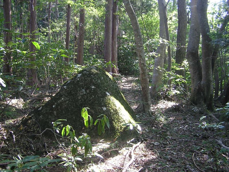 仙洞寺山 -- 丸みを帯びたピラミッドのような岩