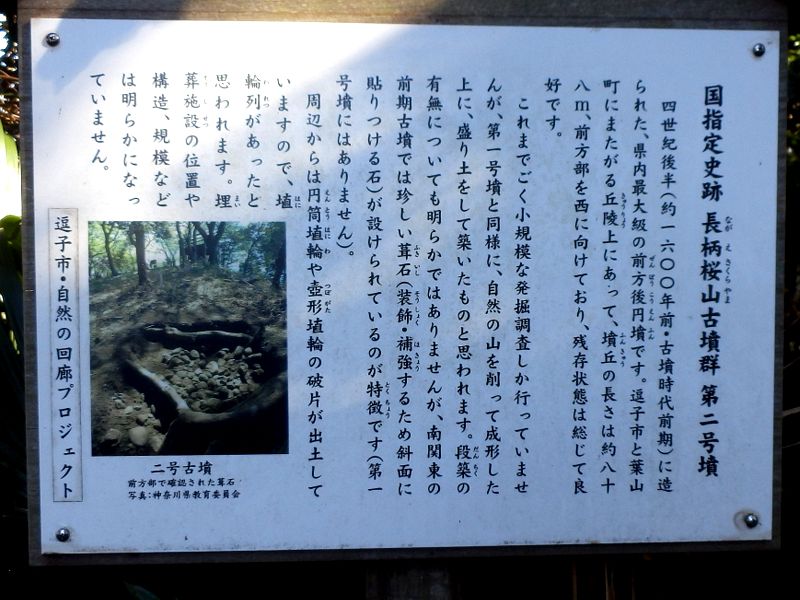 二号古墳の説明板