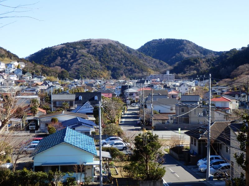 あれが二子山かな