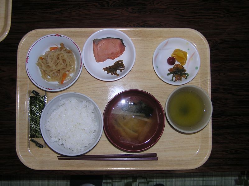 仙丈ヶ岳 -- 仙丈小屋の朝食