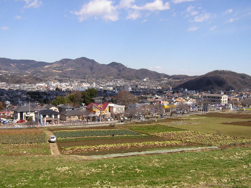 権現山（右）と高取山（左）