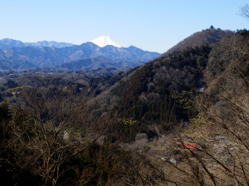 能岳の尾根に乗る地点に好展望