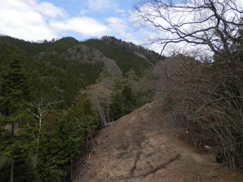 行く手の日向沢ノ峰