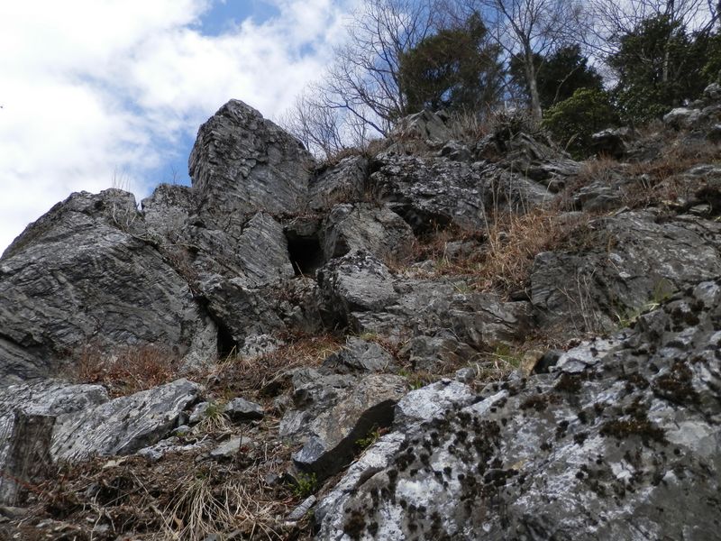 獣が棲んでいそうな岩場