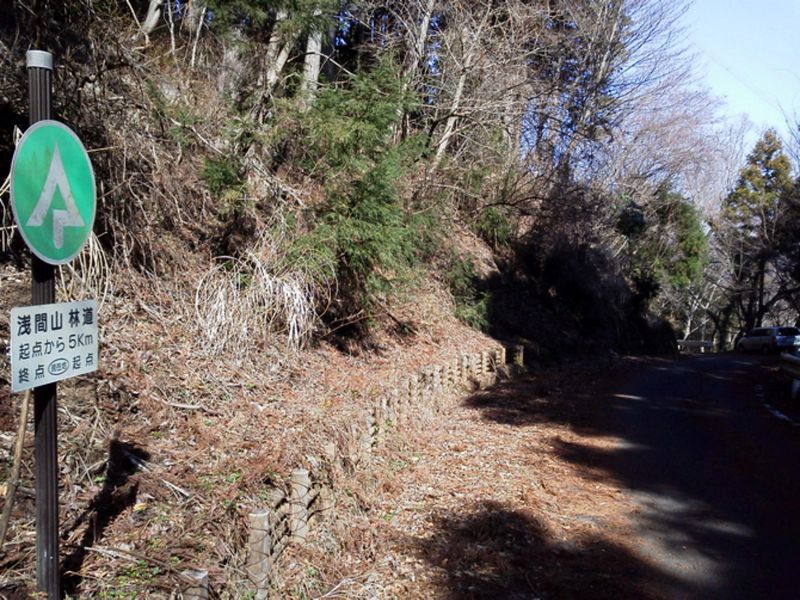 浅間山林道を下る