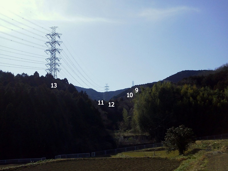 子易付近より、秦浜線13号〜9号
