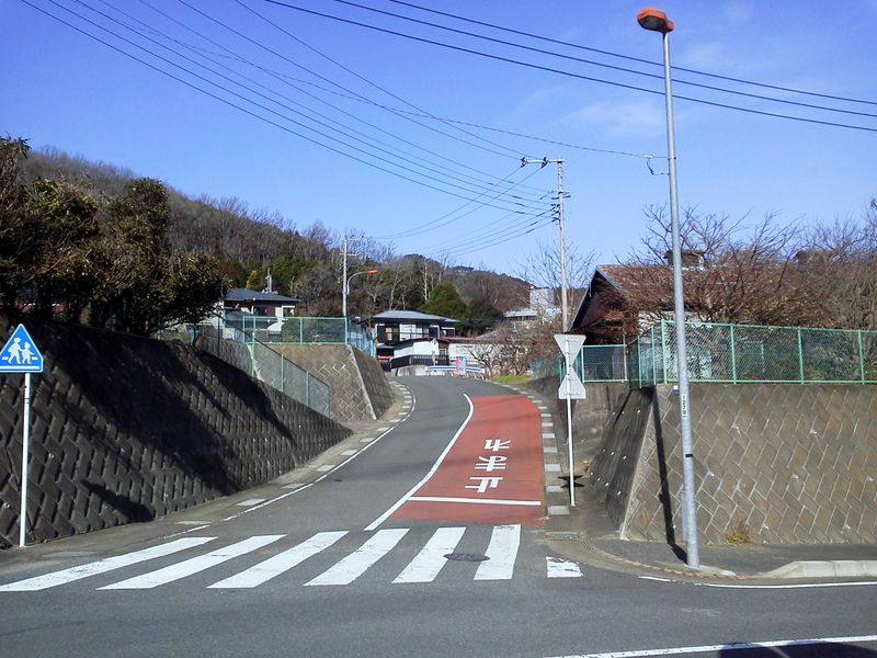 バス道路に行く