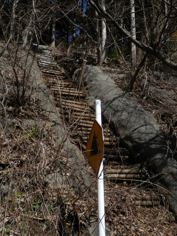 「秦浜線9号に至る」の杭