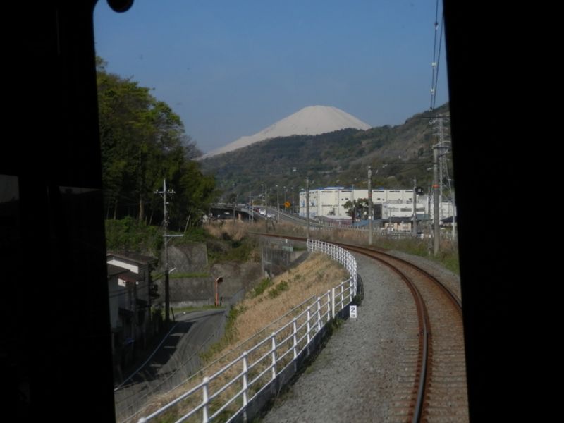 御殿場線に乗って、山北駅に向かう