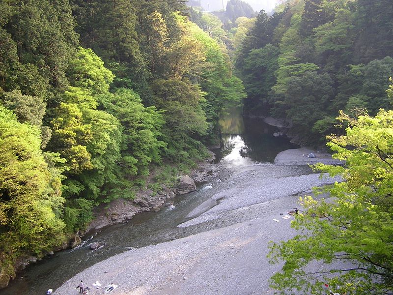 高水三山 -- 多摩川の河原
