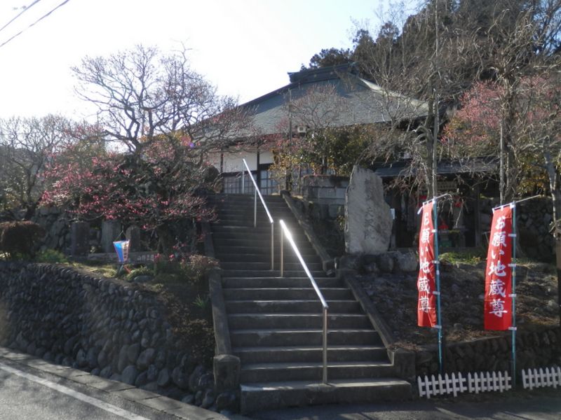 梅の公園手前の、天沢院に立ち寄った