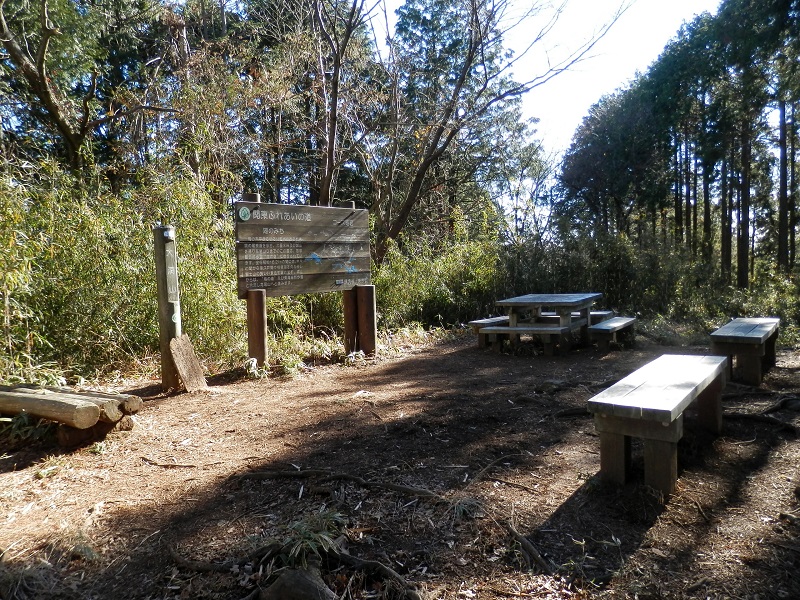 南高尾山稜 -- 大洞山の頂上で昼食に