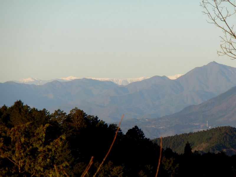 一丁平展望台より、南アルプス