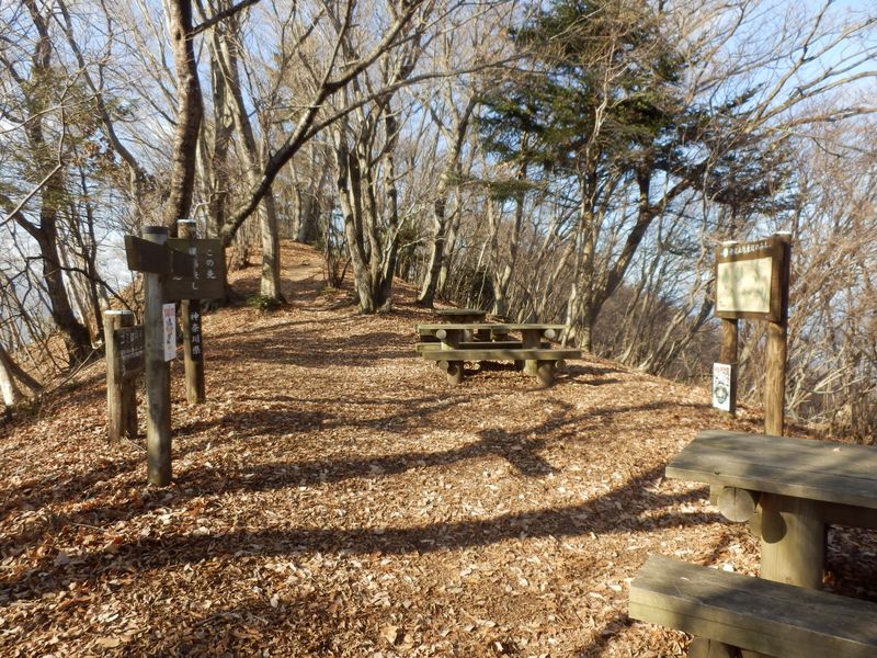 熊古谷山南稜の休憩所